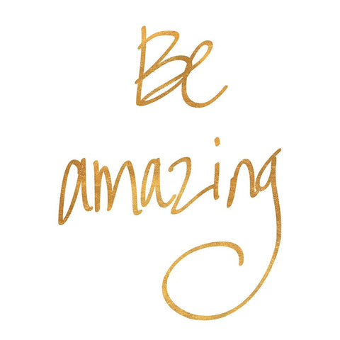 Be Amazing Black Ornate Wood Framed Art Print with Double Matting by SD Graphics Studio