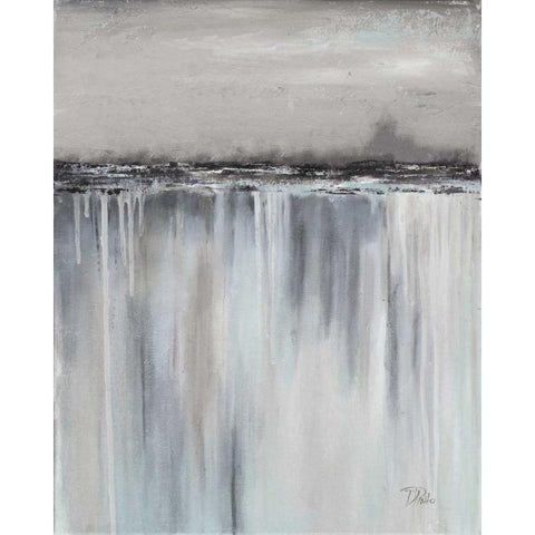 Muted Paysage II White Modern Wood Framed Art Print by Pinto, Patricia