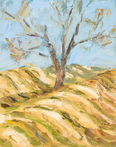 During Winter White Modern Wood Framed Art Print with Double Matting by French-Roussia, Heather A.