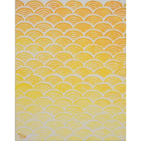 Sun Pattern Black Modern Wood Framed Art Print by Hakimipour, Tiffany