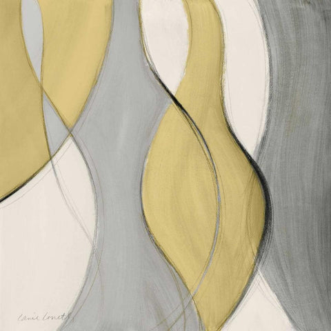 Tranquil Coalescence II White Modern Wood Framed Art Print with Double Matting by Loreth, Lanie