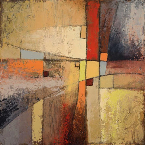 Tangent I Black Modern Wood Framed Art Print by Marcon, Michael