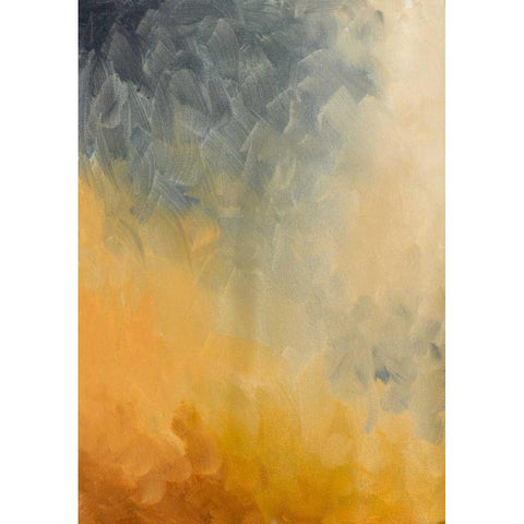 Growing Amber Black Modern Wood Framed Art Print with Double Matting by Pinto, Patricia