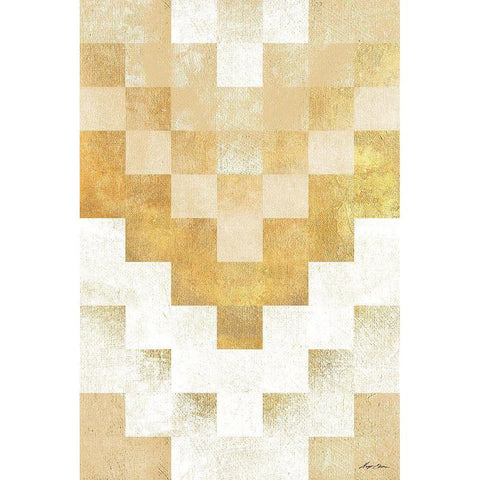 The Golden Path White Modern Wood Framed Art Print by Edwins, Hugo