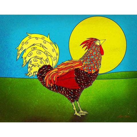Bright and Early II White Modern Wood Framed Art Print by Edwins, Hugo