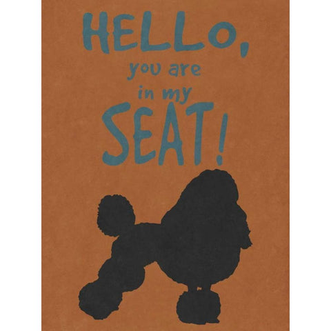 Deoge Says I White Modern Wood Framed Art Print by Studio, Sd Graphics