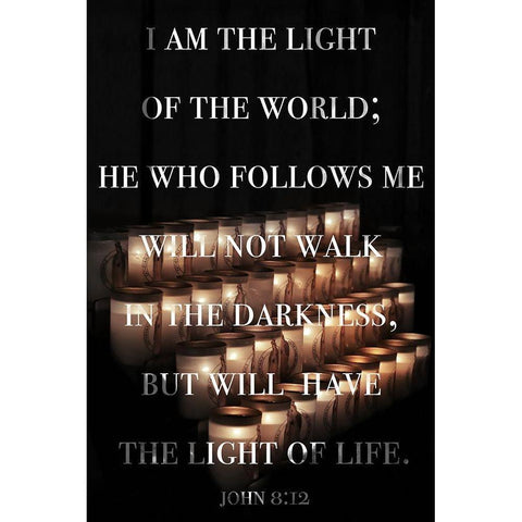 The Light of Life White Modern Wood Framed Art Print by Mansfield, Kathy