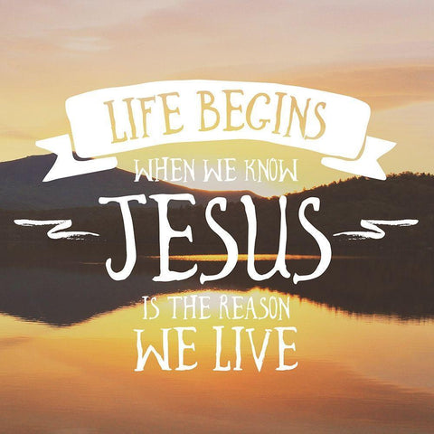 Life Begins Black Ornate Wood Framed Art Print with Double Matting by Mansfield, Kathy