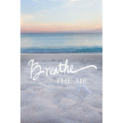 Breathe the Air White Modern Wood Framed Art Print by Bryant, Susan