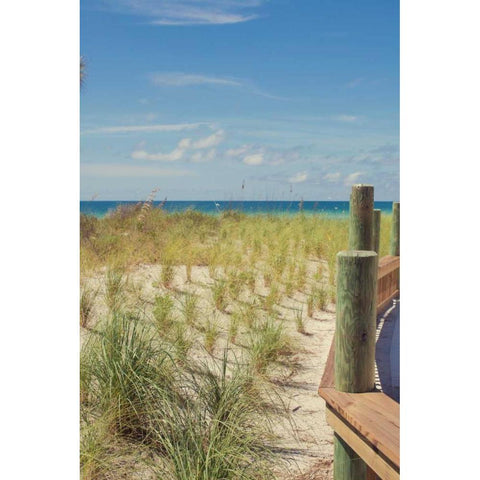 Coast Dock II Black Modern Wood Framed Art Print with Double Matting by Bryant, Susan