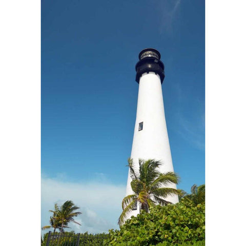 South Lighthouse Black Modern Wood Framed Art Print by Peck, Gail