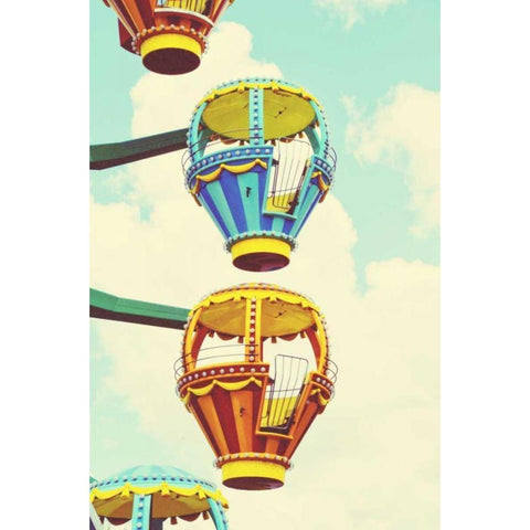 Sky Ride II Black Modern Wood Framed Art Print by Peck, Gail