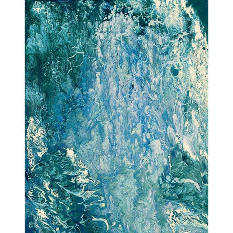 The Sea Black Modern Wood Framed Art Print with Double Matting by Mercado, M.