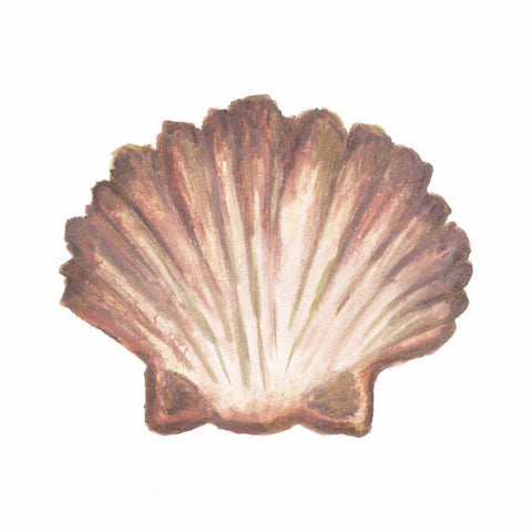 Coastal Icon Coral VI Gold Ornate Wood Framed Art Print with Double Matting by Medley, Elizabeth