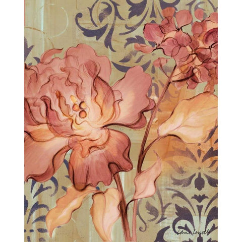 Rouge Lilac Dream II Gold Ornate Wood Framed Art Print with Double Matting by Loreth, Lanie