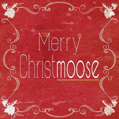 Red Hot Christmas III White Modern Wood Framed Art Print with Double Matting by Metz, Andi