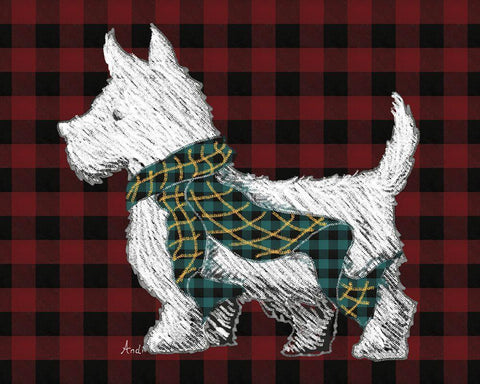 Holiday Walks Black Ornate Wood Framed Art Print with Double Matting by Metz, Andi