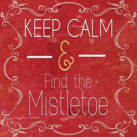 Red Hot Christmas II White Modern Wood Framed Art Print with Double Matting by Metz, Andi