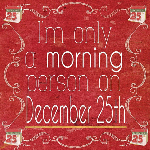 Red Hot Christmas IV Black Ornate Wood Framed Art Print with Double Matting by Metz, Andi