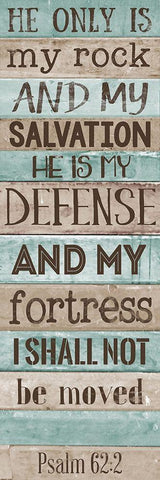 He is my Rock White Modern Wood Framed Art Print with Double Matting by SD Graphics Studio