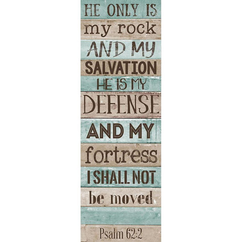 He is my Rock White Modern Wood Framed Art Print by SD Graphics Studio