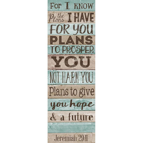Plans to GIve you Hope Gold Ornate Wood Framed Art Print with Double Matting by SD Graphics Studio
