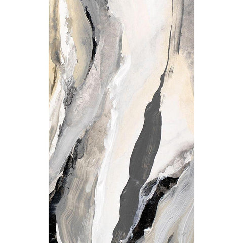 Crystalline II White Modern Wood Framed Art Print by Loreth, Lanie