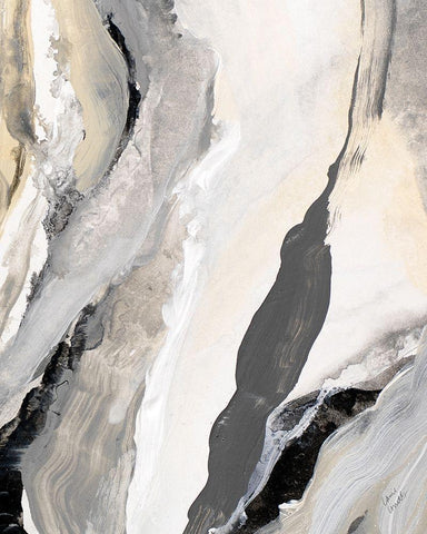 Crystalline Set III White Modern Wood Framed Art Print with Double Matting by Loreth, Lanie