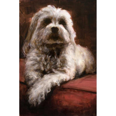 This is my Seat White Modern Wood Framed Art Print by Johnson, Walt