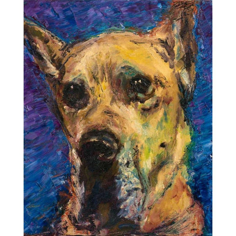 Happy Companion II Gold Ornate Wood Framed Art Print with Double Matting by Johnson, Walt