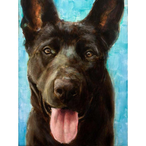 Best Friend II Black Modern Wood Framed Art Print by Johnson, Walt