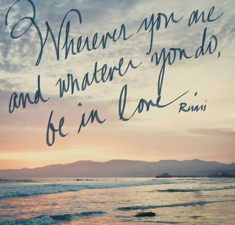 Be in Love Black Ornate Wood Framed Art Print with Double Matting by Bryant, Susan