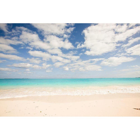 Beach Perspective Black Modern Wood Framed Art Print with Double Matting by Bryant, Susan