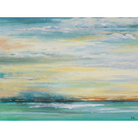 Misty Morning Black Modern Wood Framed Art Print by Pinto|Patricia