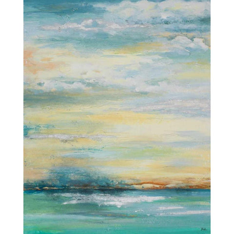 Misty Morning Black Modern Wood Framed Art Print with Double Matting by Pinto, Patricia