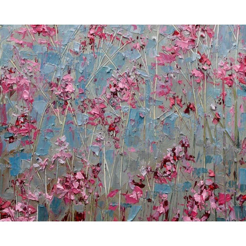 Iridaceae Black Modern Wood Framed Art Print with Double Matting by Coolick, Ann Marie