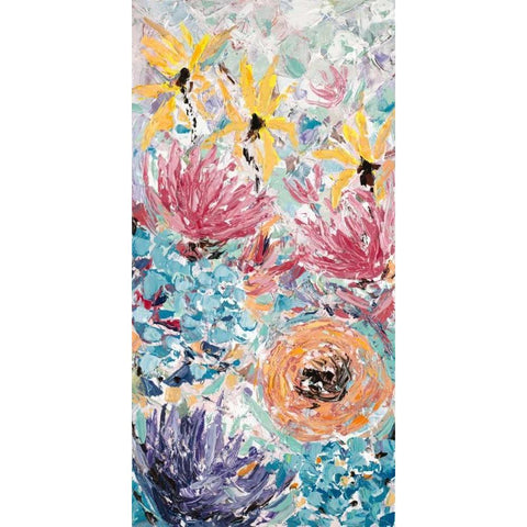 Internodes Black Modern Wood Framed Art Print with Double Matting by Coolick, Ann Marie