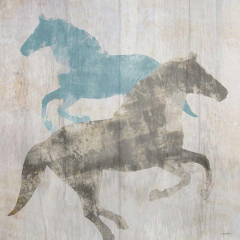 Equine I Black Ornate Wood Framed Art Print with Double Matting by Meneely, Dan