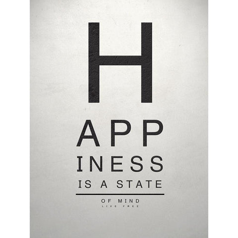 Inspirational Eye Chart I Black Modern Wood Framed Art Print with Double Matting by SD Graphics Studio