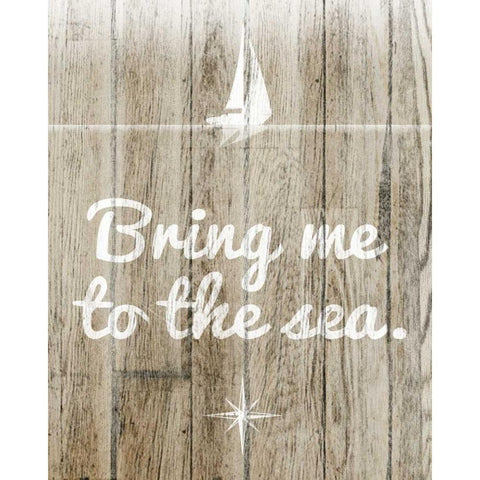 To the Sea Gold Ornate Wood Framed Art Print with Double Matting by SD Graphics Studio
