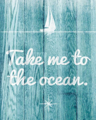 To the Ocean Black Ornate Wood Framed Art Print with Double Matting by SD Graphics Studio