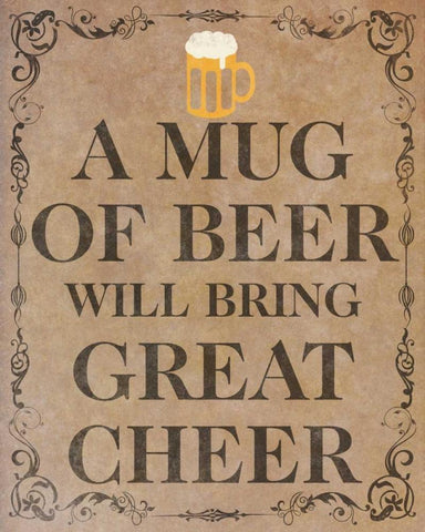 Celebrate and Cheer I White Modern Wood Framed Art Print with Double Matting by SD Graphics Studio