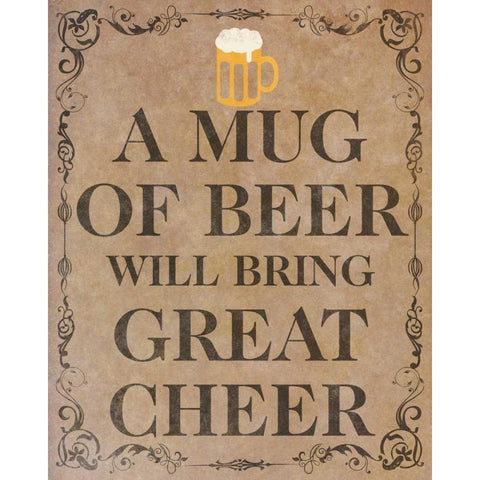 Celebrate and Cheer I Black Modern Wood Framed Art Print by SD Graphics Studio