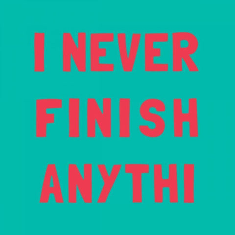 Never Grow I  (teal) Gold Ornate Wood Framed Art Print with Double Matting by SD Graphics Studio