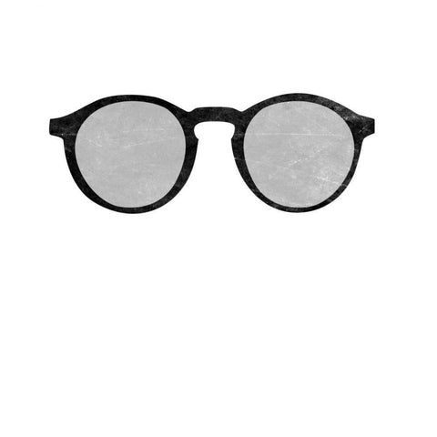 Cool Glasses Gold Ornate Wood Framed Art Print with Double Matting by SD Graphics Studio
