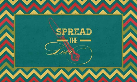 Spread the Love Black Ornate Wood Framed Art Print with Double Matting by Studio, Sd Graphics
