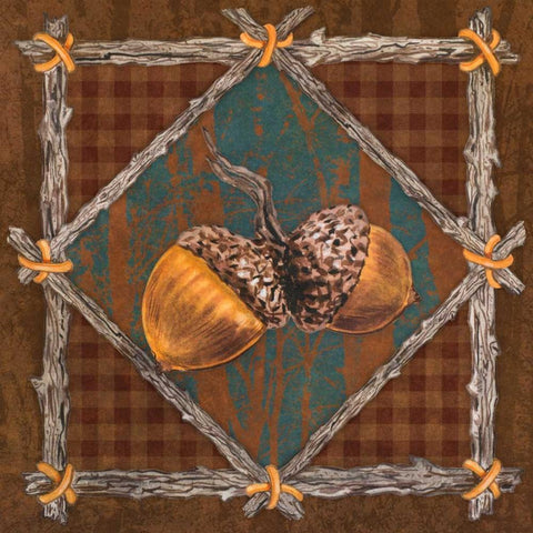 Elements of Nature V Black Ornate Wood Framed Art Print with Double Matting by Baliko, Linda