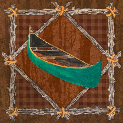 Elements of Nature IV Black Modern Wood Framed Art Print with Double Matting by Baliko, Linda