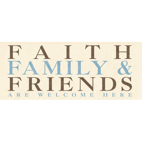 Family Phrase I White Modern Wood Framed Art Print by SD Graphics Studio