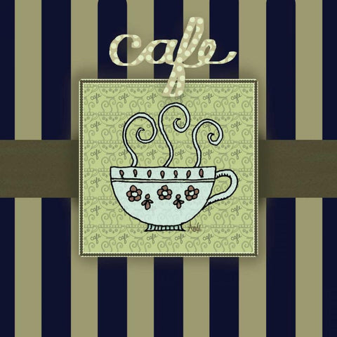 Tea Art II Gold Ornate Wood Framed Art Print with Double Matting by Metz, Andi